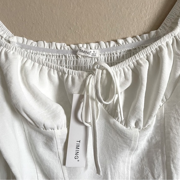 Timing ballon long sleeve corset blouse size S - Picture 3 of 5